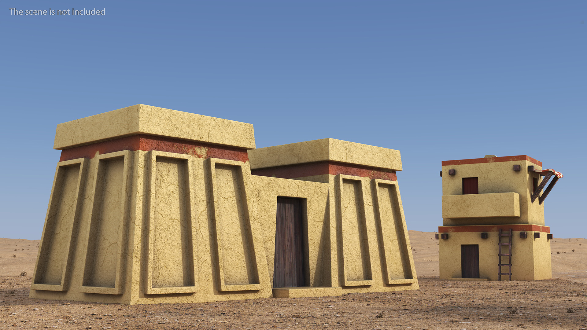 3D Realistic Arab Gate to the Yard