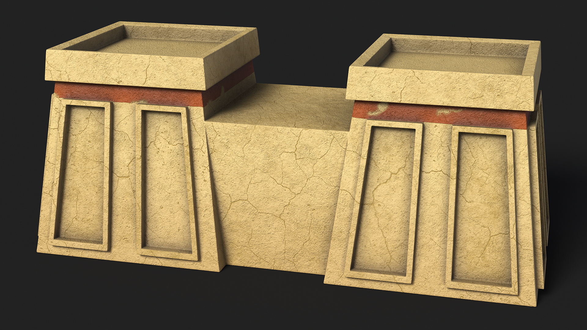 3D Realistic Arab Gate to the Yard