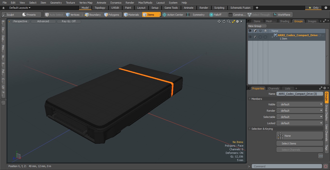 ARRI Codex Compact Drive 3D model