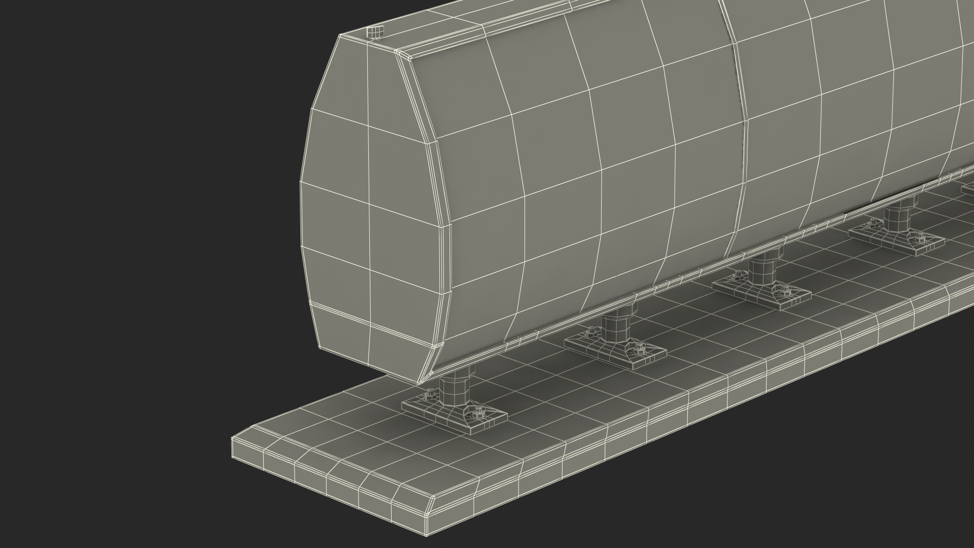 Airport Runway Marking Sign 3D