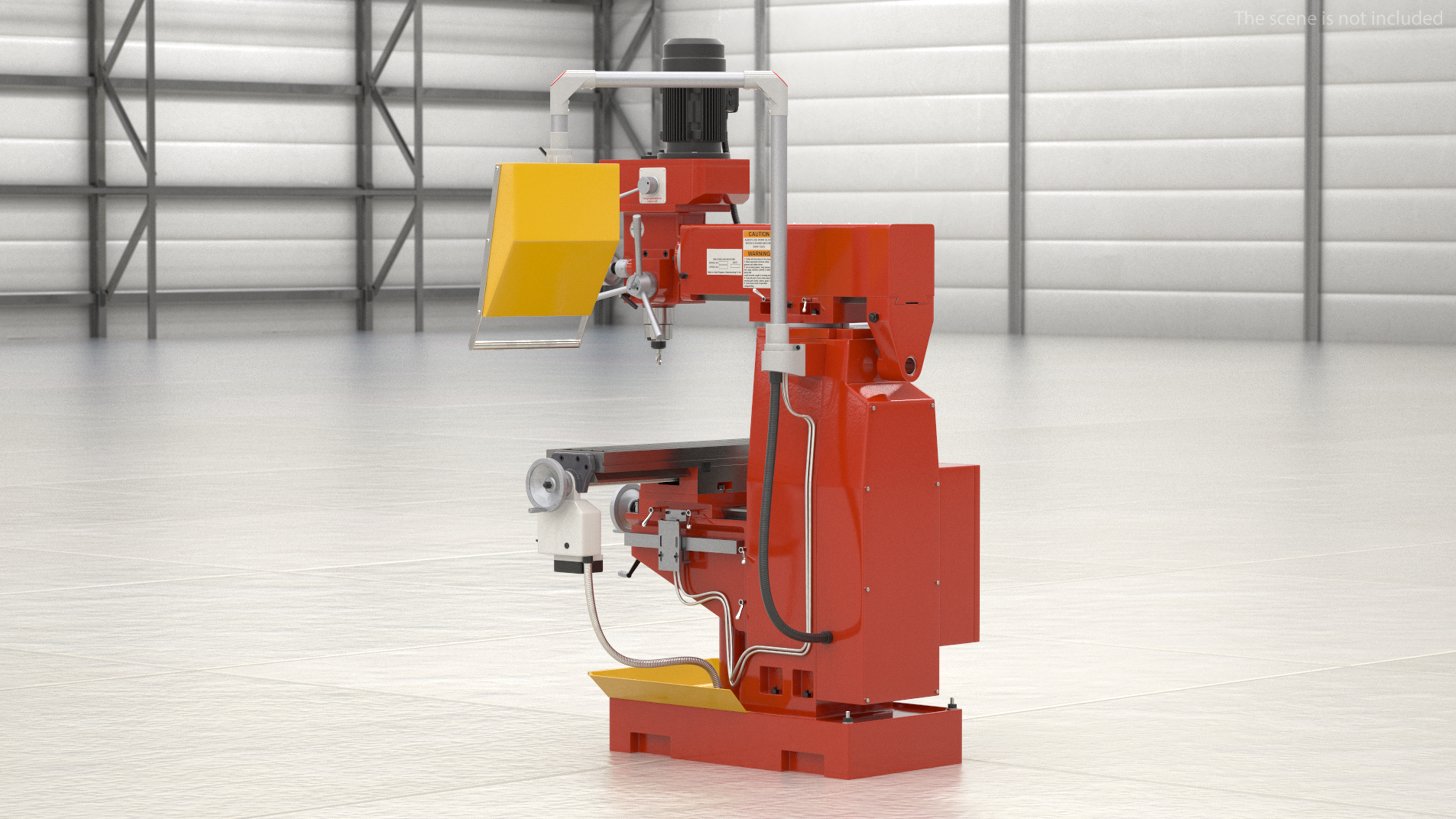 Milling Machine Red 3D model