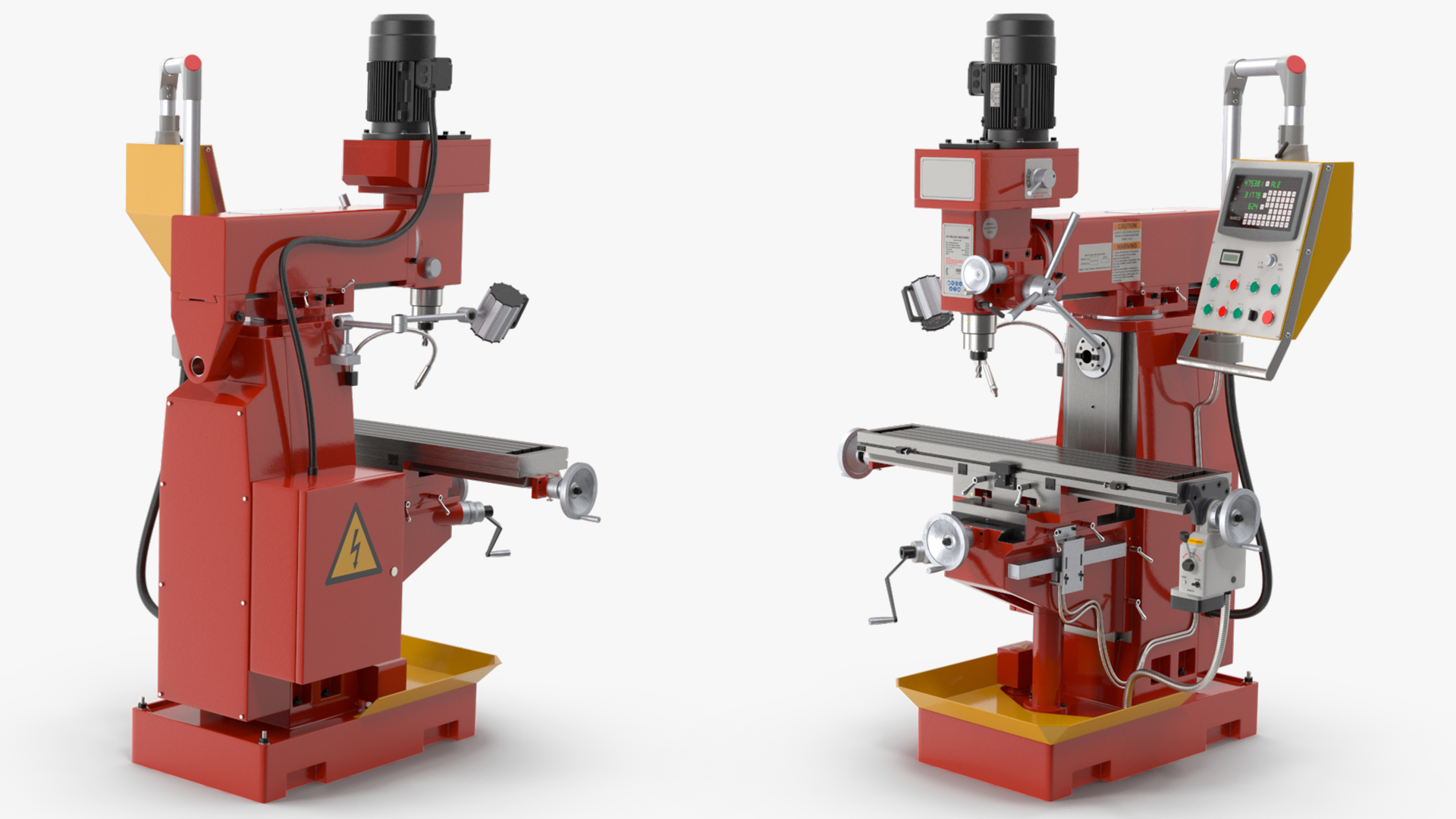 Milling Machine Red 3D model