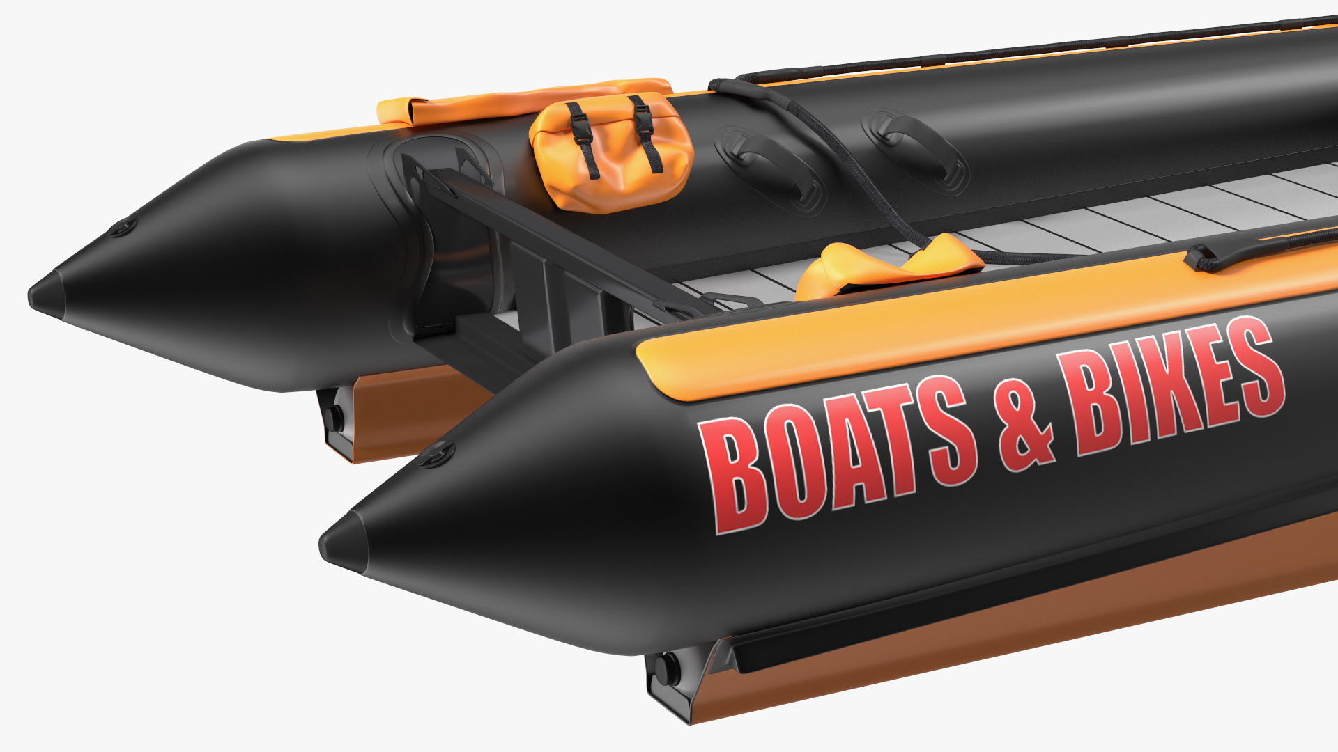 3D model Racing Boat Gemini Zapcat F1 Orange