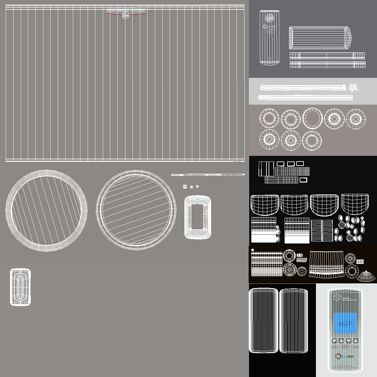 Rheem Performance Platinum 50gal Smart Tank Electric Heater 3D model