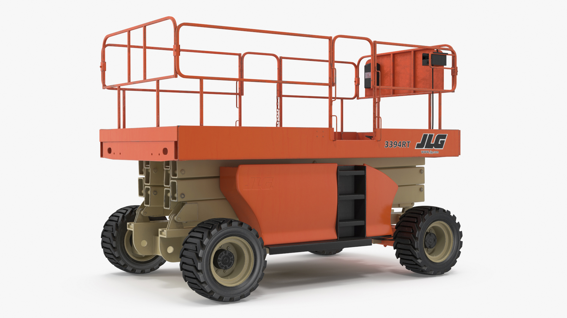 JLG 3394RT Scissor Lift Rigged for Cinema 4D 3D model