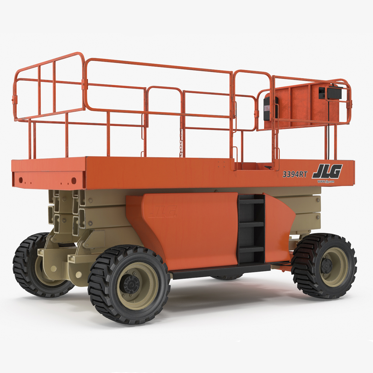 JLG 3394RT Scissor Lift Rigged for Cinema 4D 3D model