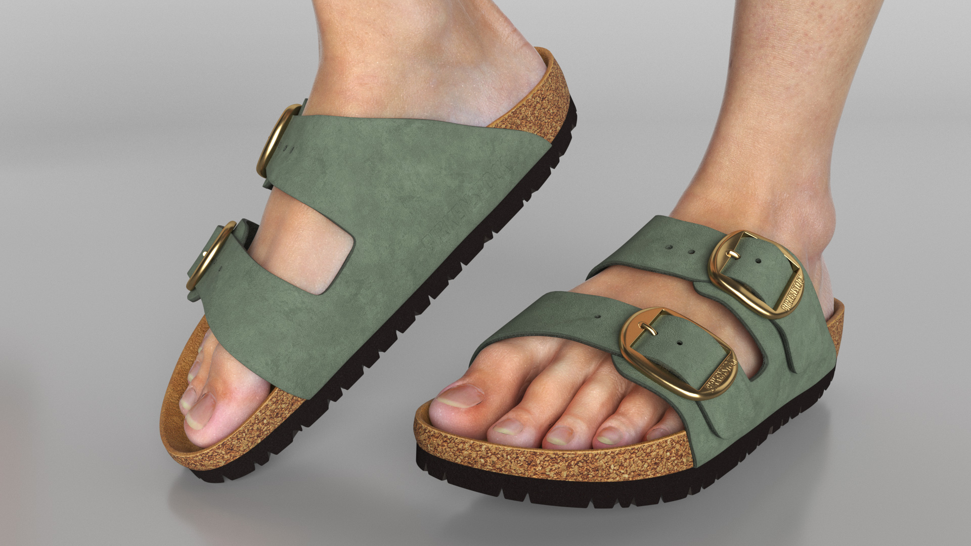 3D model Female Legs in Flip-Flops