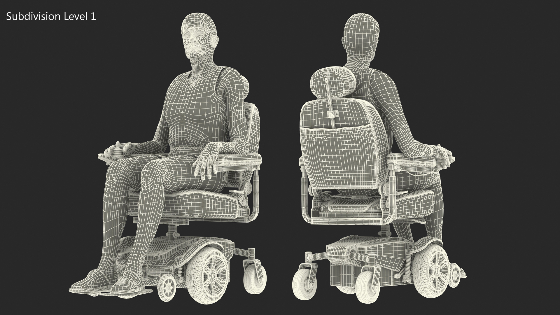 3D Patient with Jazzy Select Wheelchair