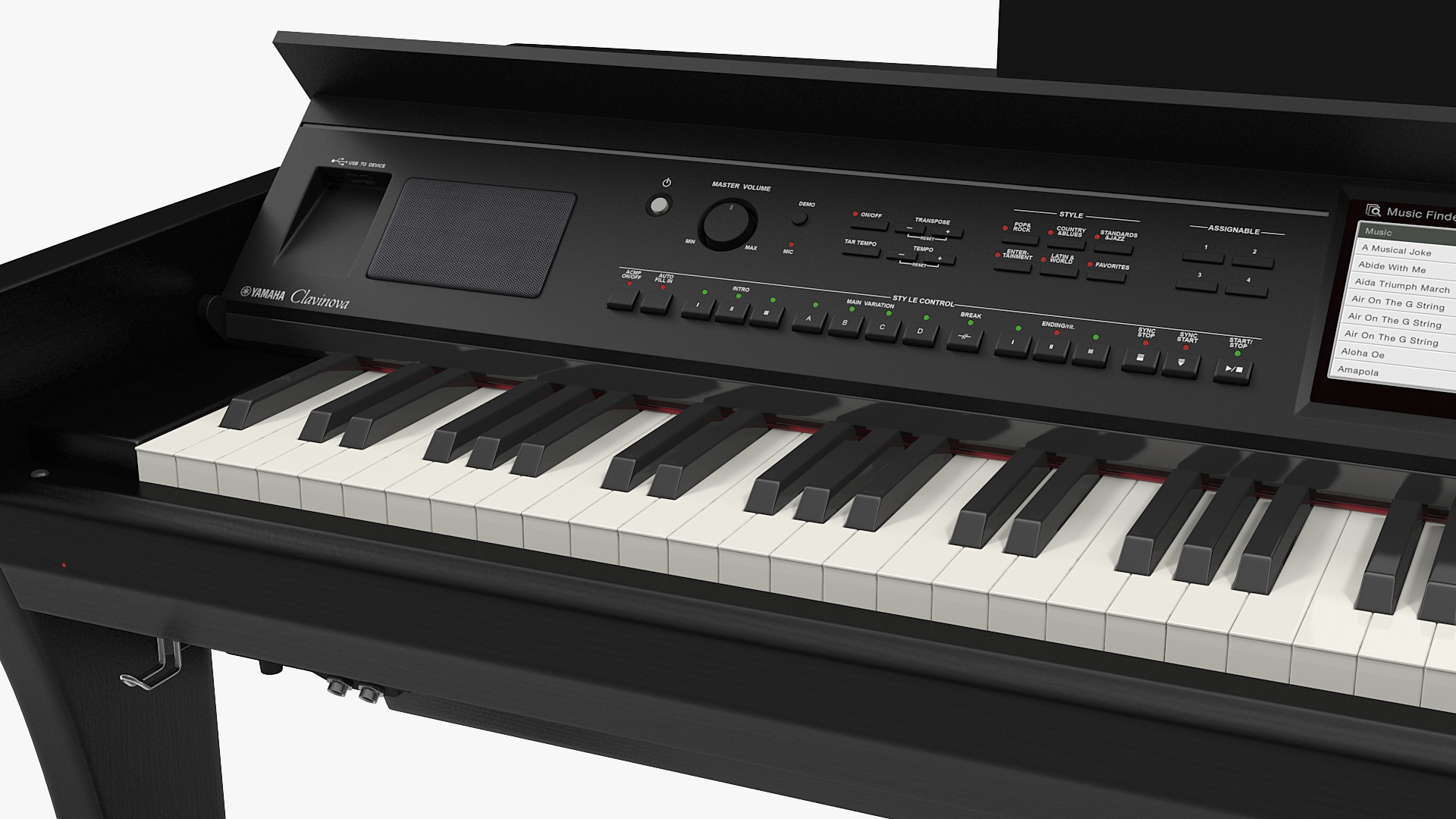 3D model Yamaha Clavinova CVP-709 Black