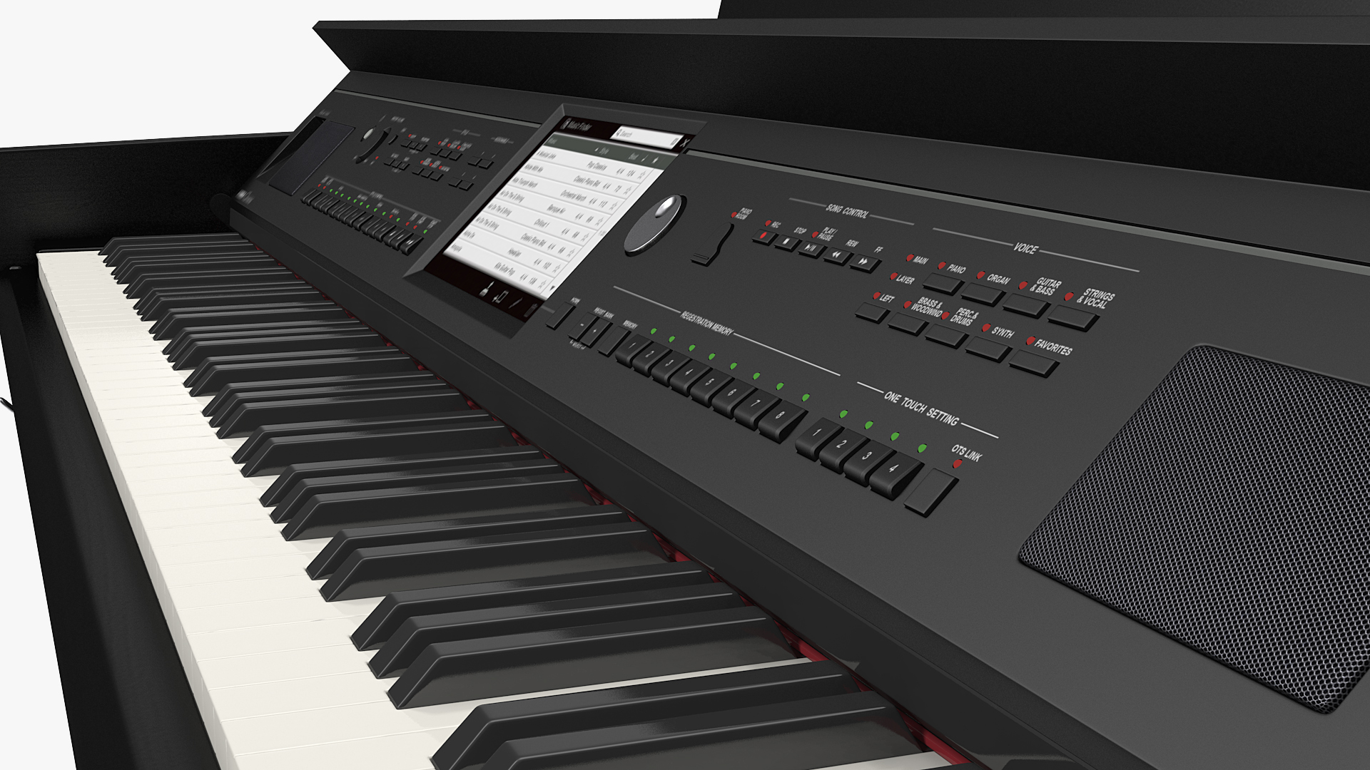 3D model Yamaha Clavinova CVP-709 Black