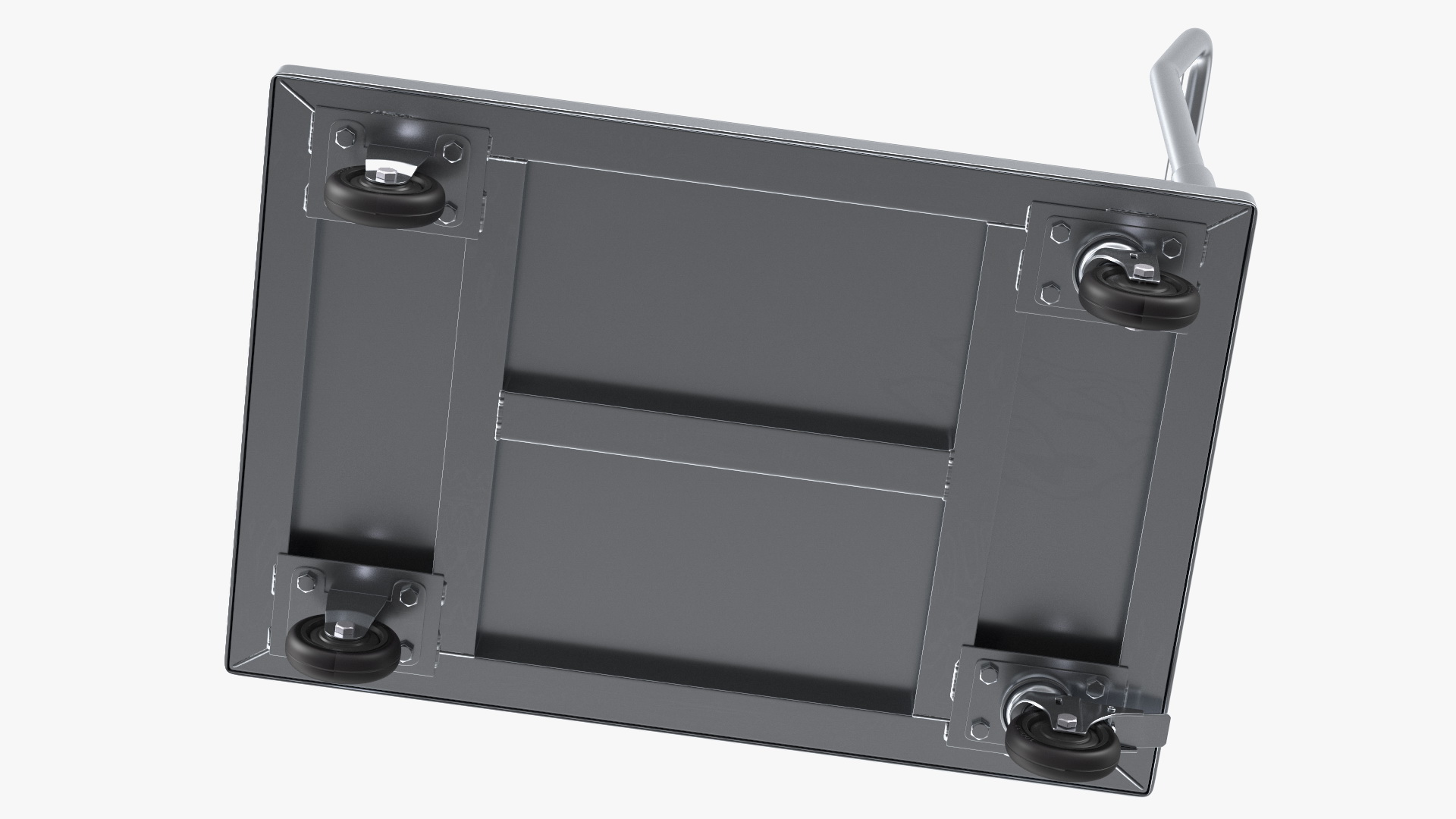 3D Trolley Low Platform with Railing model