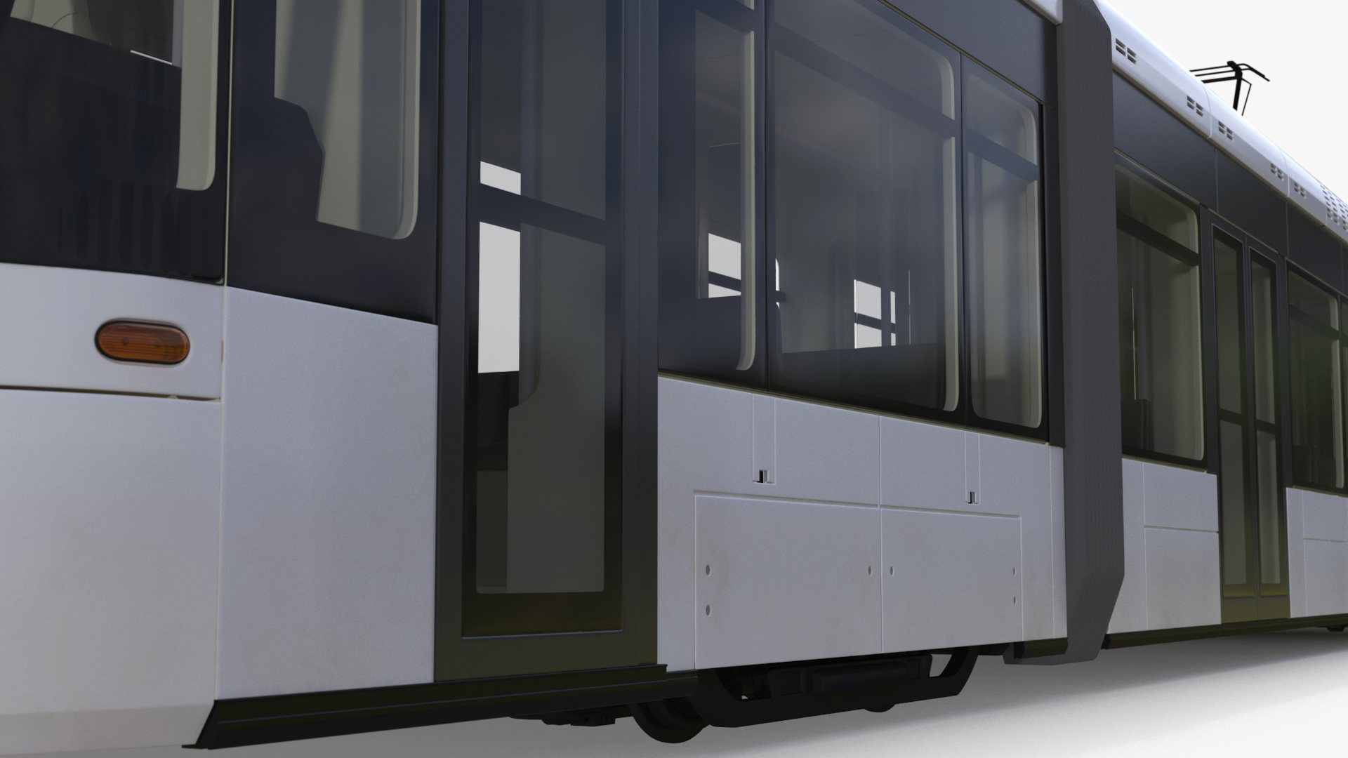 3D model City Tram White