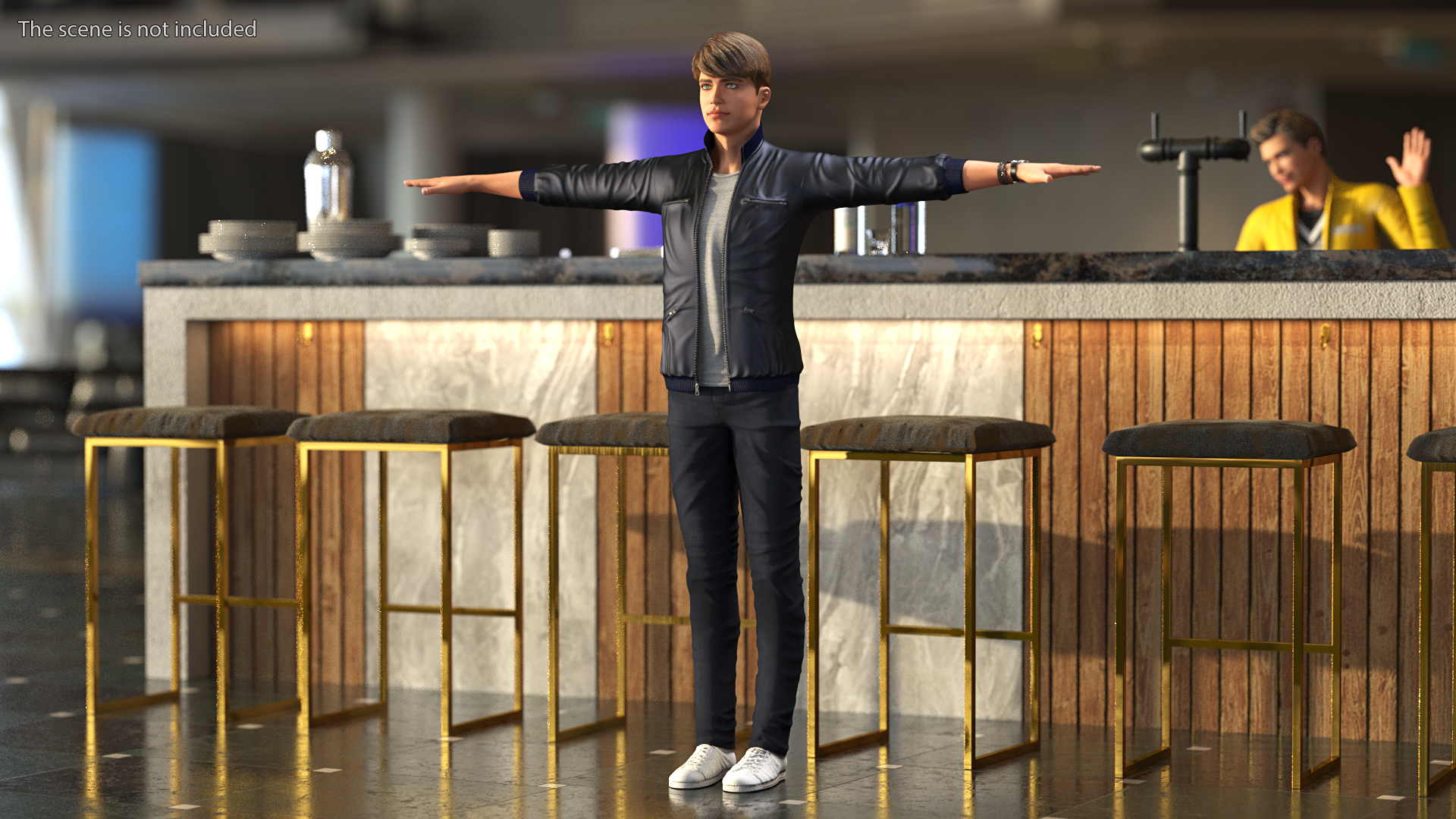 3D Street Clothes Set model