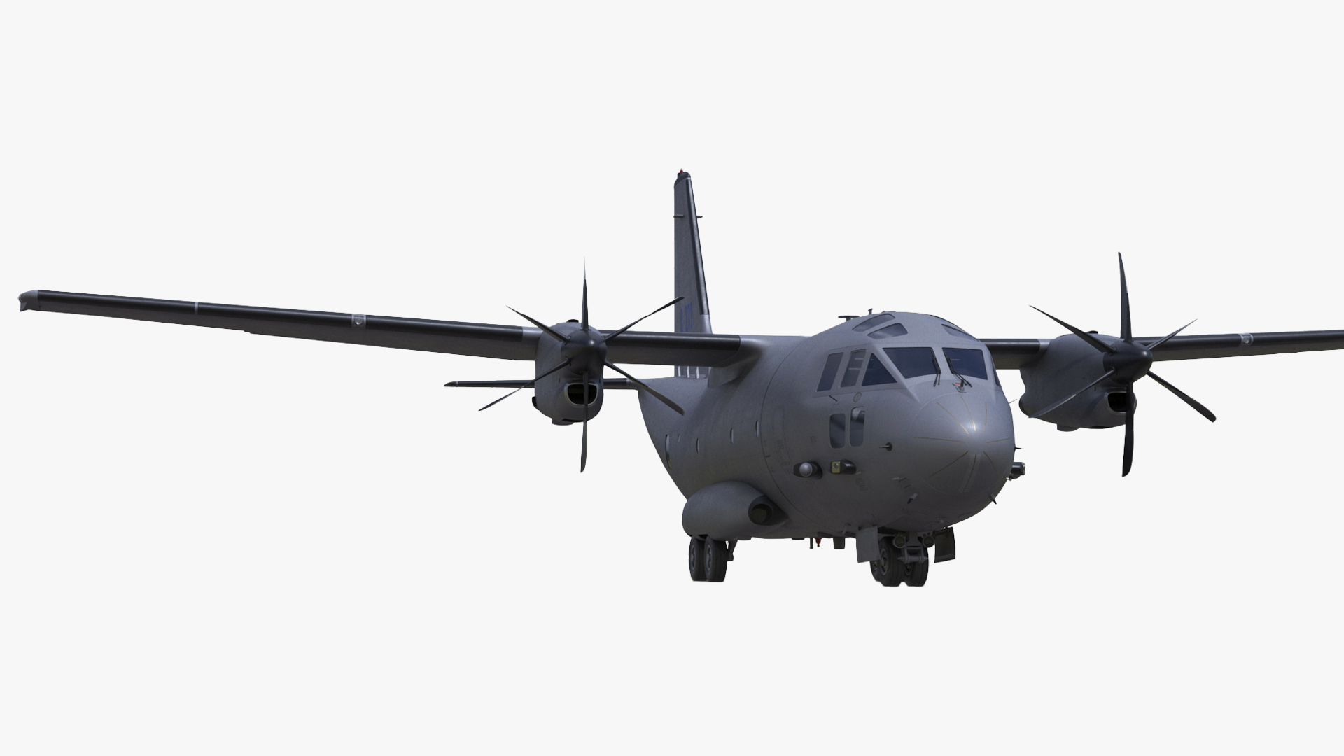 3D Alenia C-27J Spartan Grey Rigged for Maya