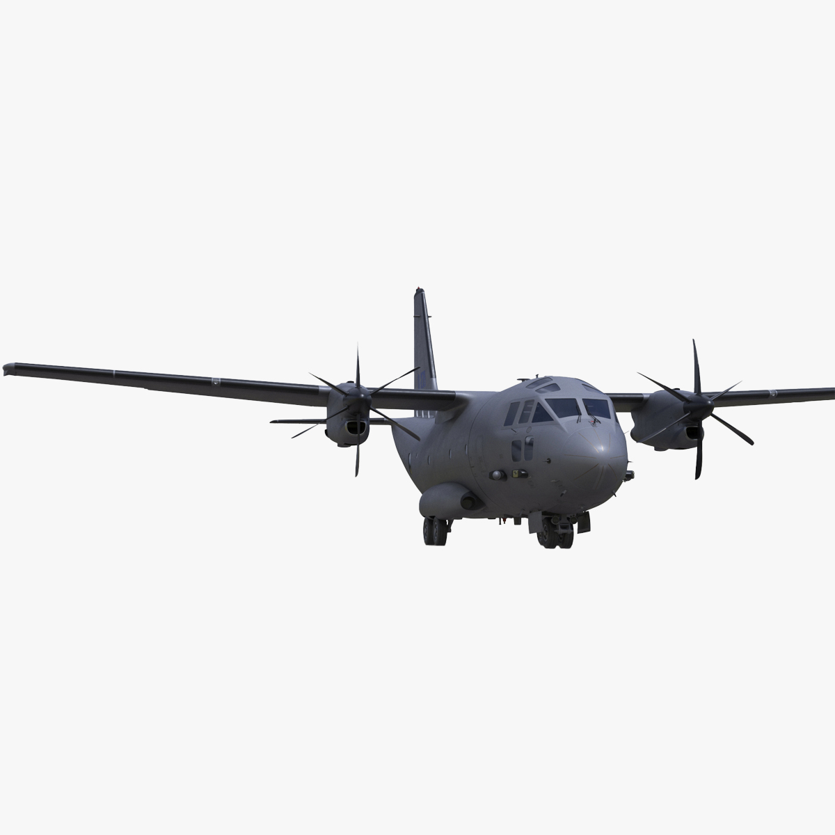 3D Alenia C-27J Spartan Grey Rigged for Maya