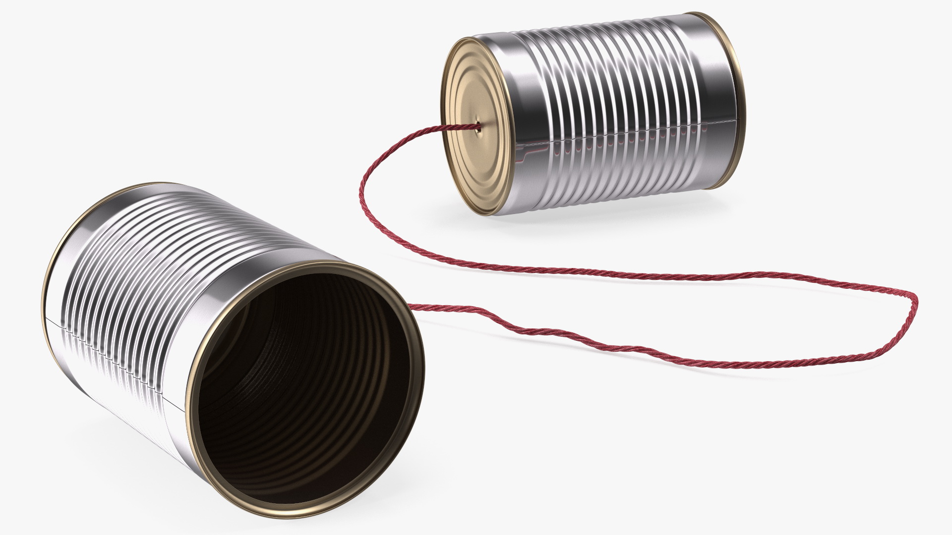 Tin Can Telephone 3D