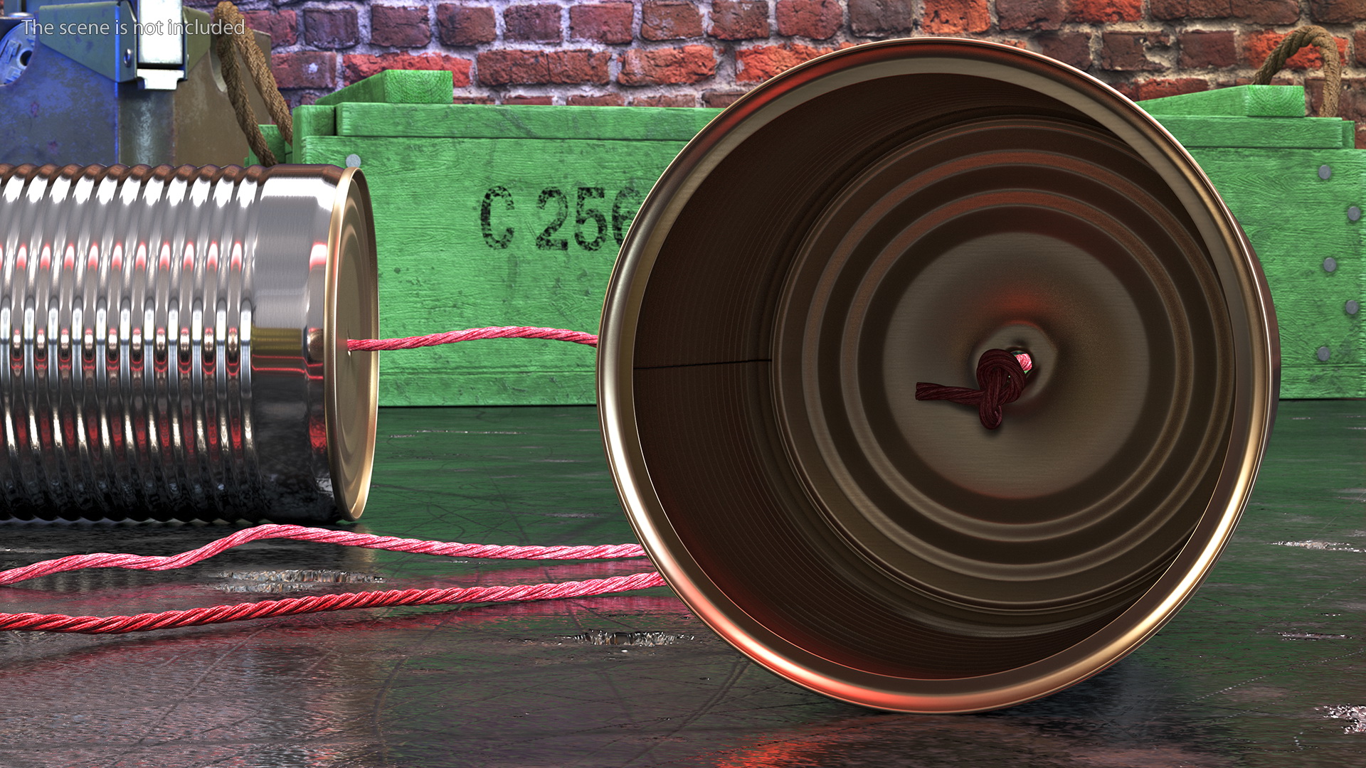 Tin Can Telephone 3D