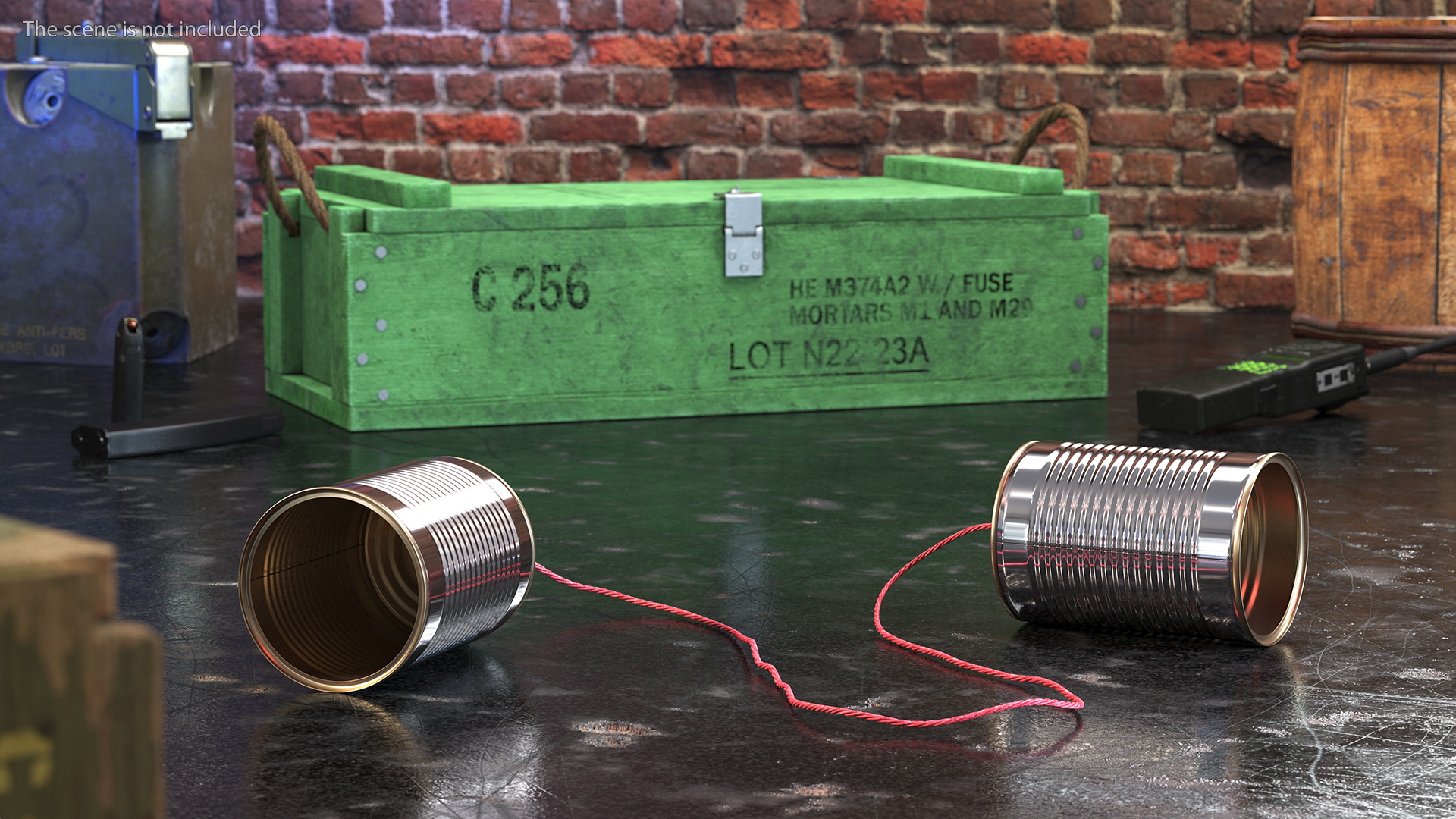 Tin Can Telephone 3D