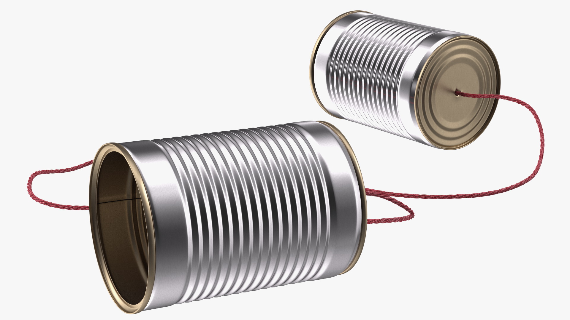 Tin Can Telephone 3D