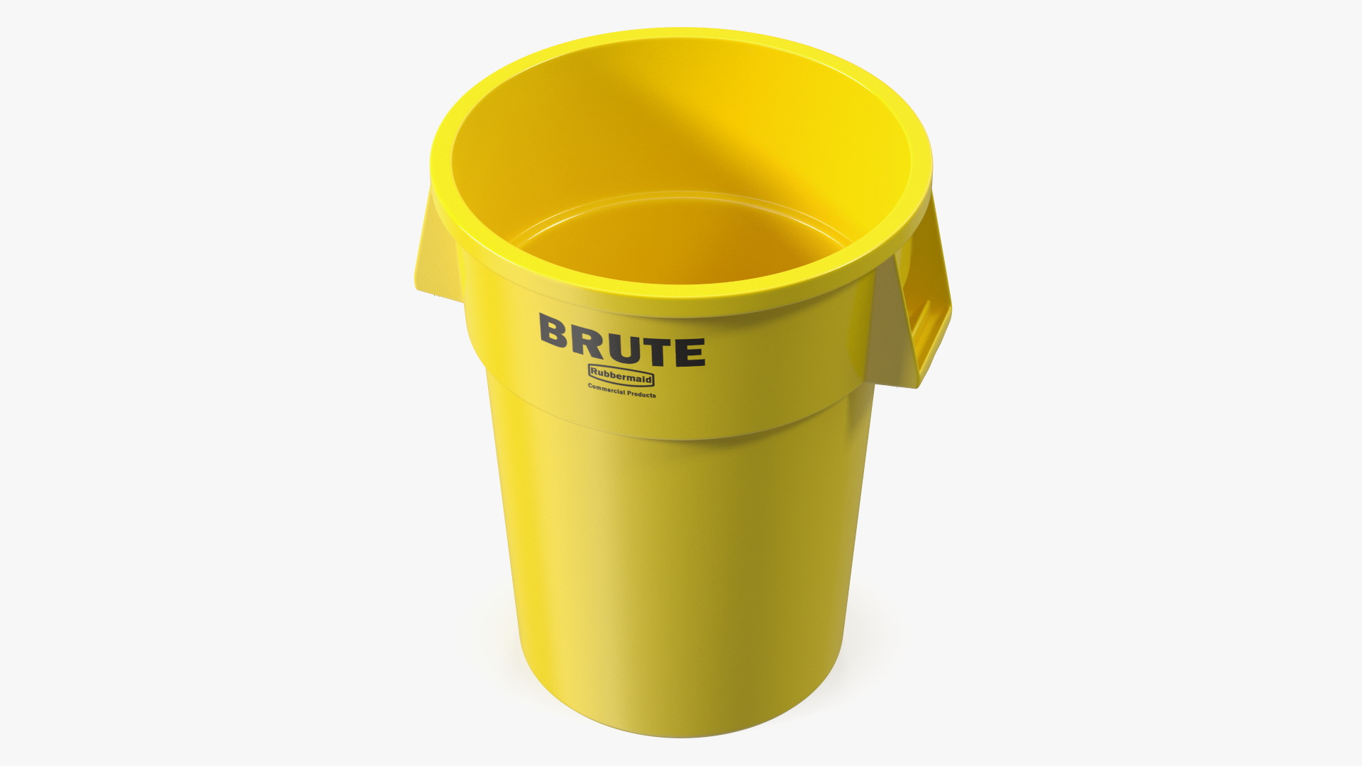 Rubbermaid Commercial Brute Vented Trash Yellow 3D