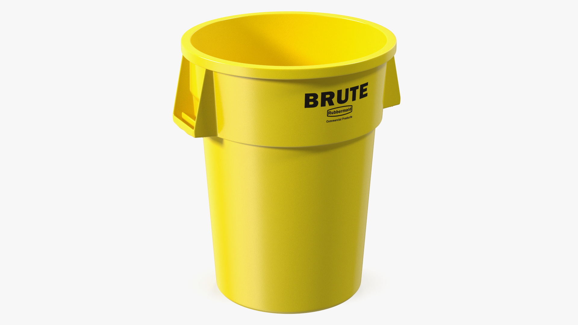 Rubbermaid Commercial Brute Vented Trash Yellow 3D