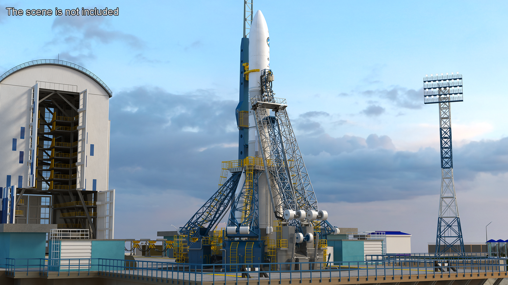 3D ESA Ariane 6 Rocket A62 model