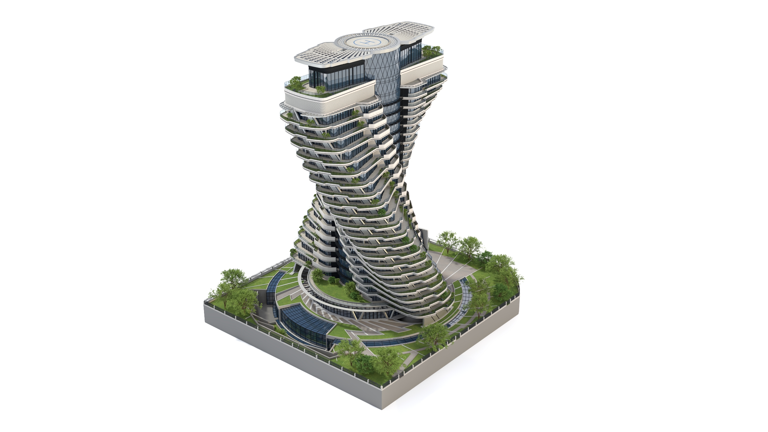 Agora Garden Tower Taipei Taiwan 3D