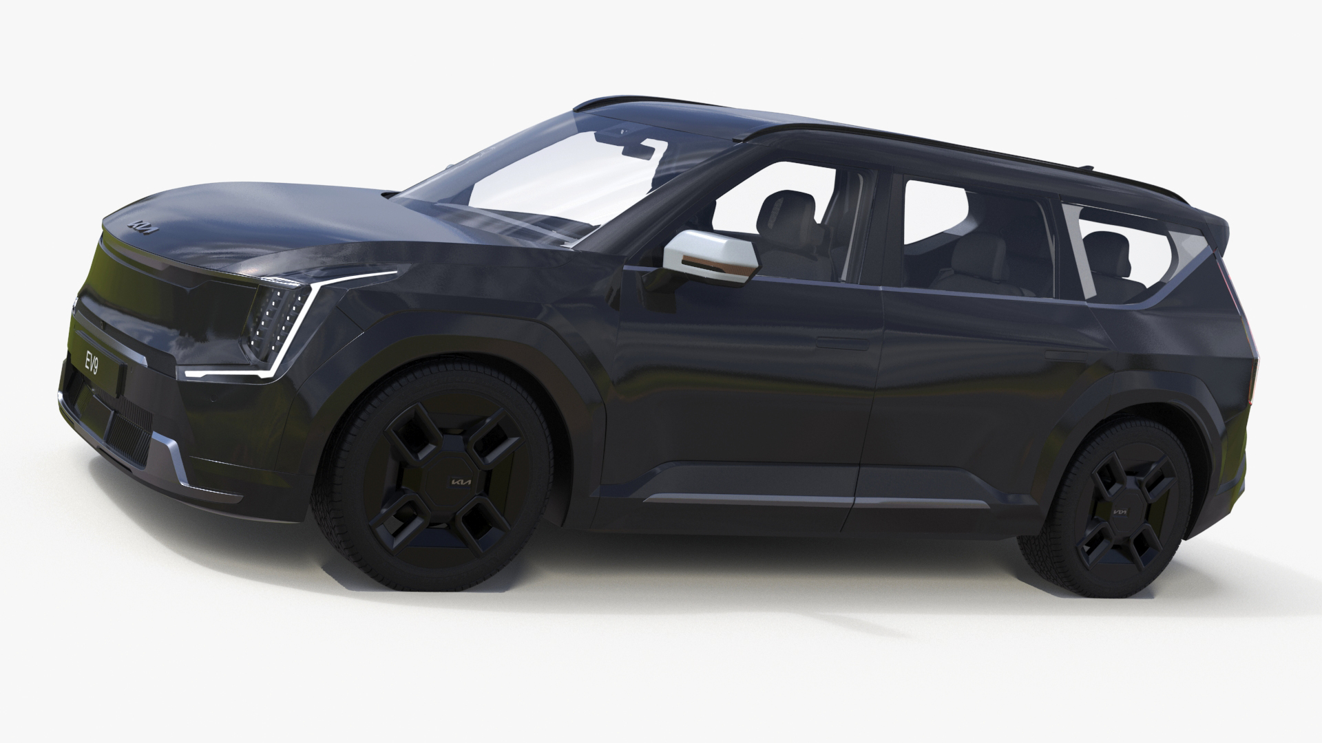 KIA EV9 Luxury SUV Black 3D model