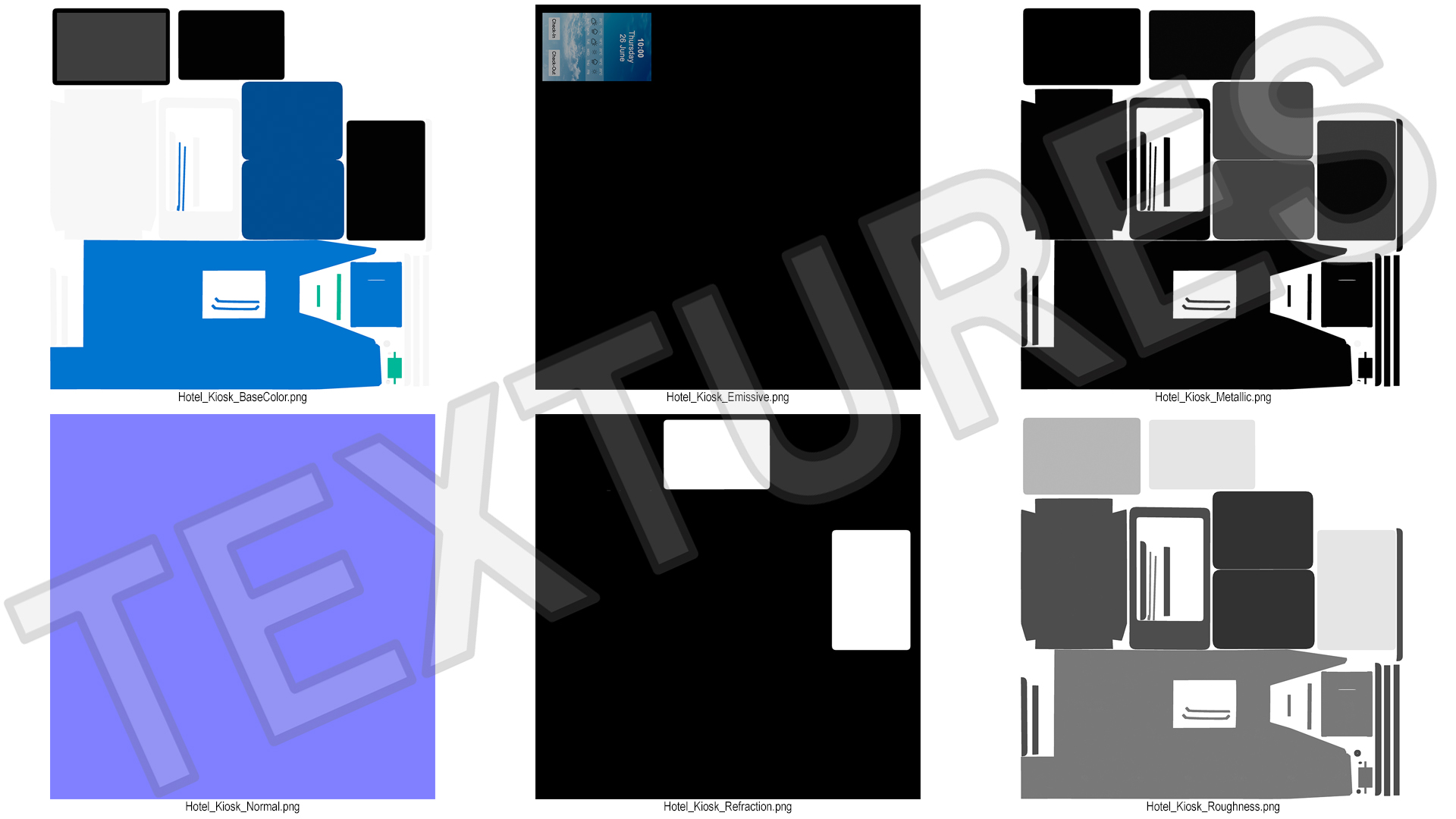 3D Hotel Kiosk 2 model