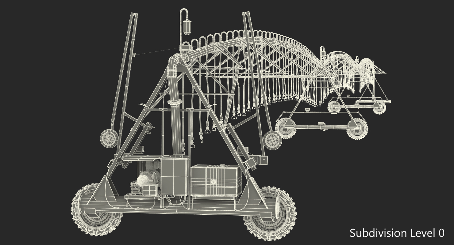 3D model Center Pivot Irrigation System