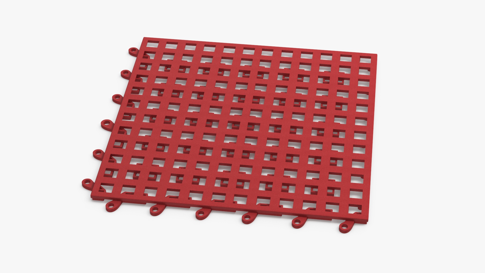 PVC Floor Mat Red 3D