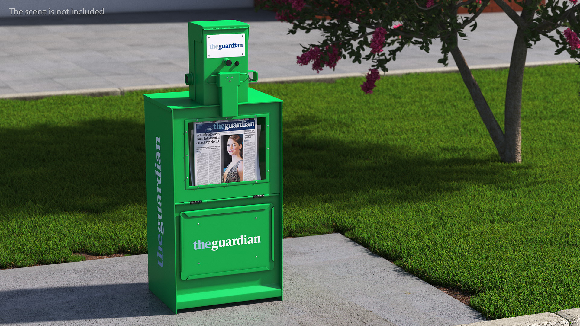 3D Newspaper Vending Machine The Guardian model