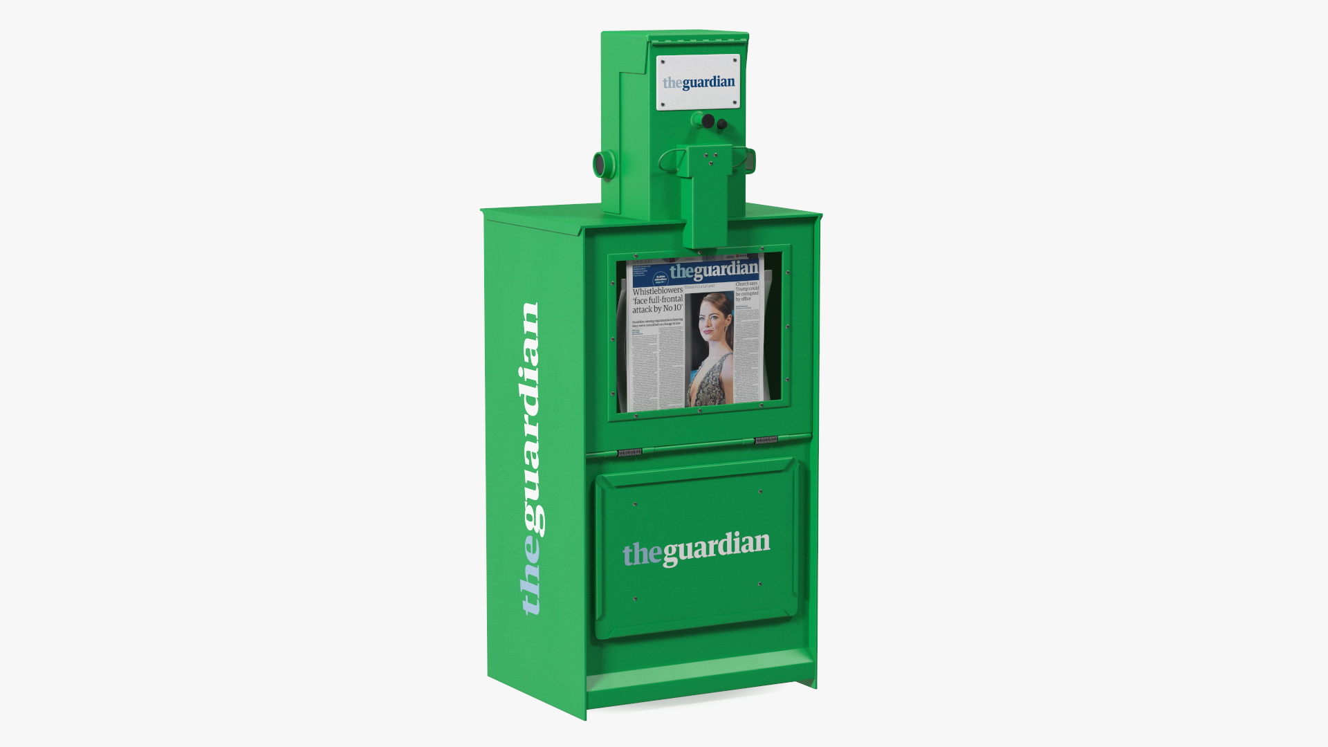 3D Newspaper Vending Machine The Guardian model