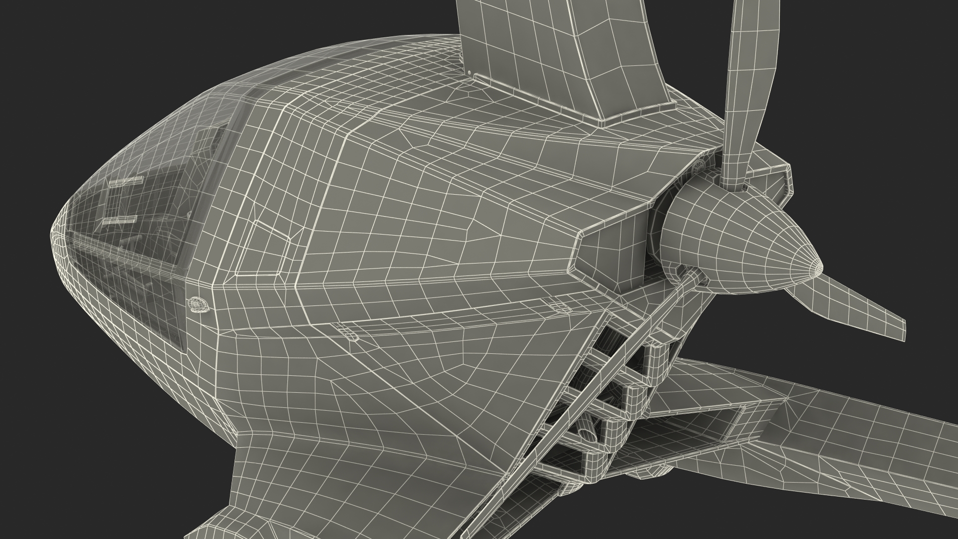 3D Nisus Gyroplane Rigged for Maya