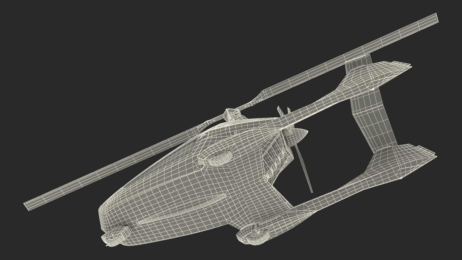 3D Nisus Gyroplane Rigged for Maya