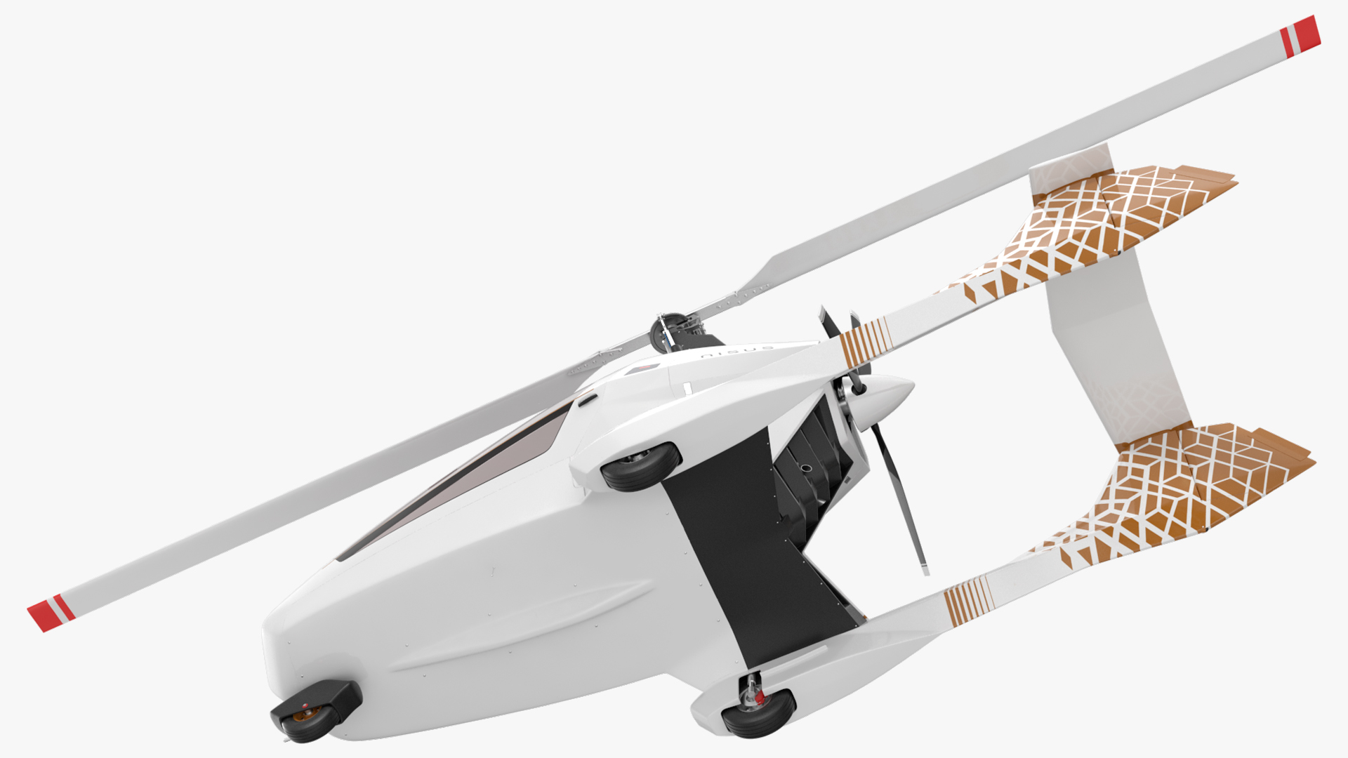 3D Nisus Gyroplane Rigged for Maya