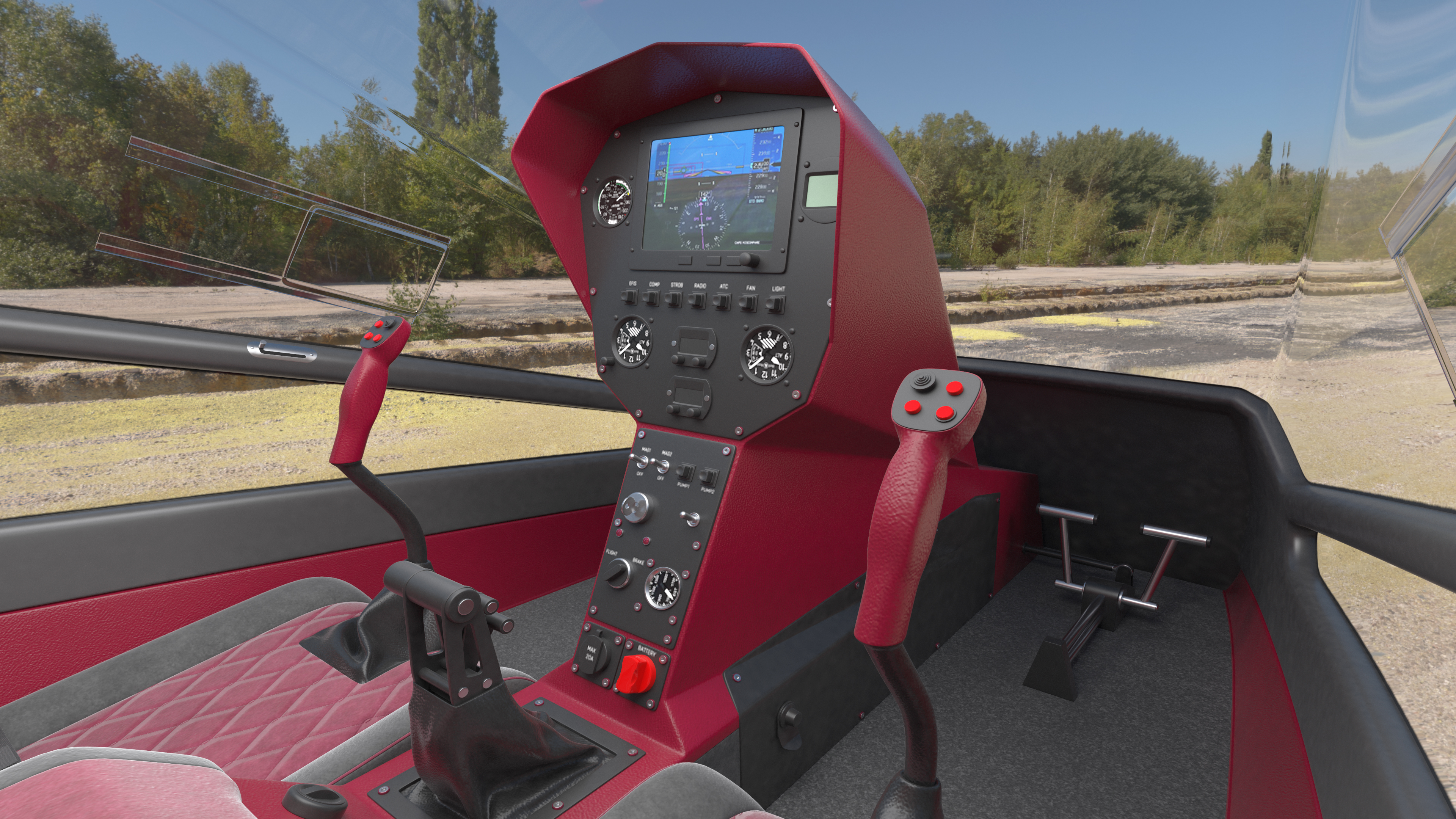 3D Nisus Gyroplane Rigged for Maya