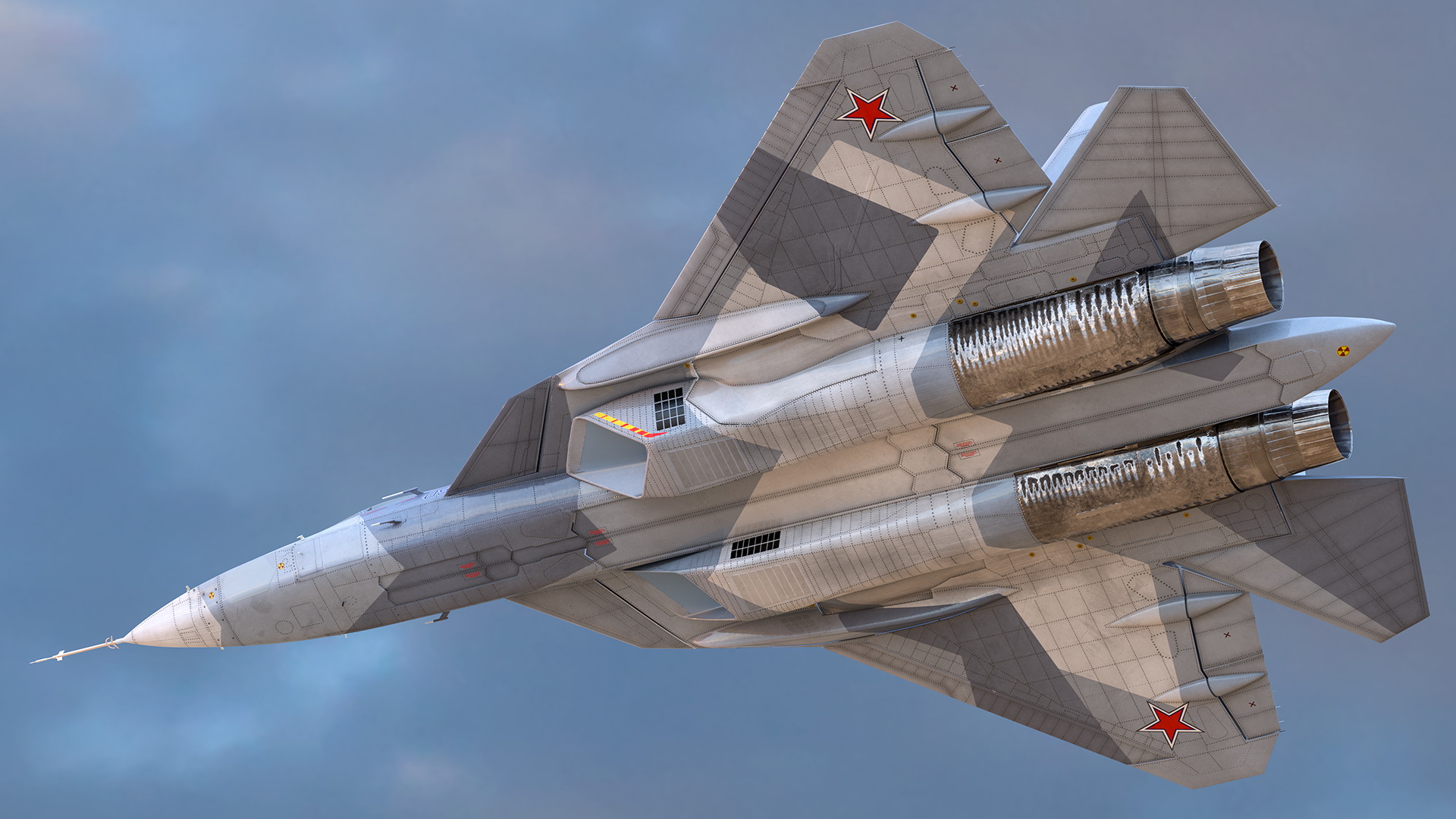 Sukhoi SU 57 Flight 3D model