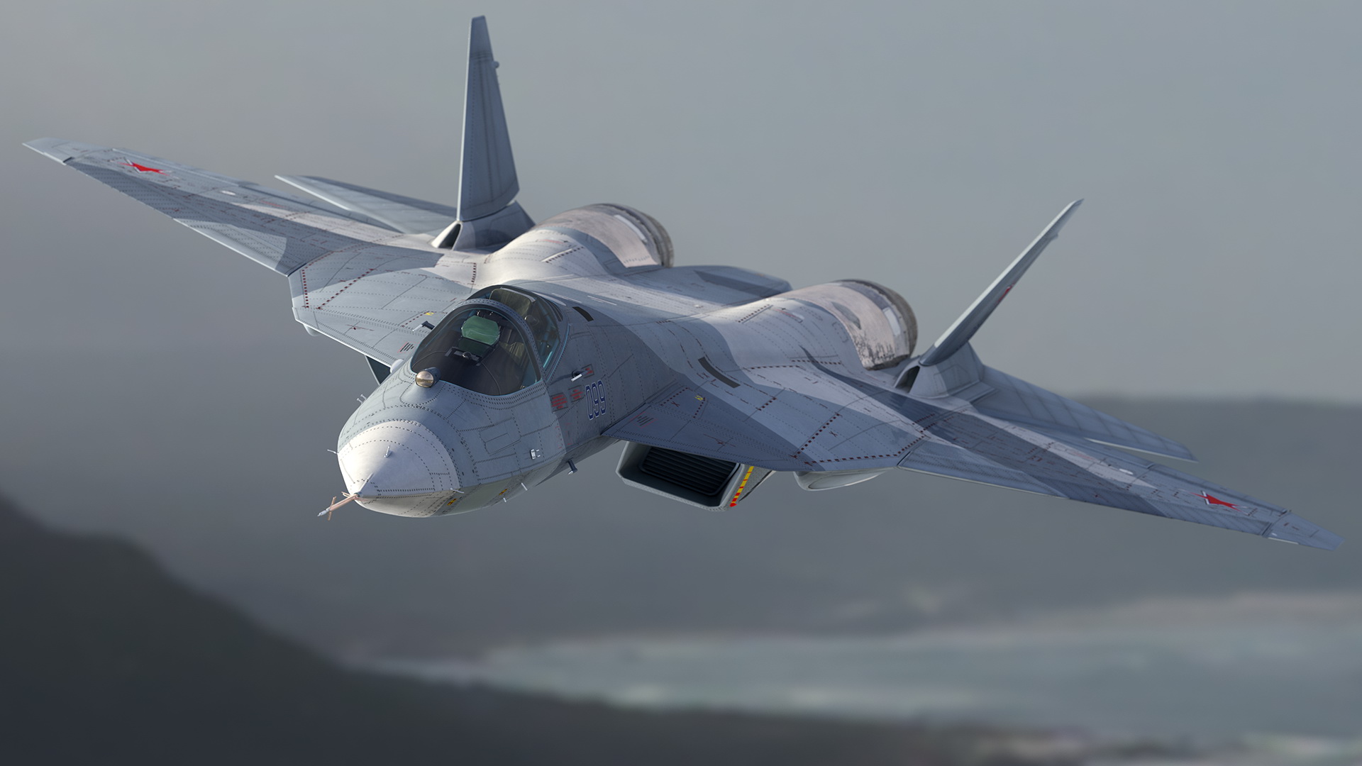 Sukhoi SU 57 Flight 3D model