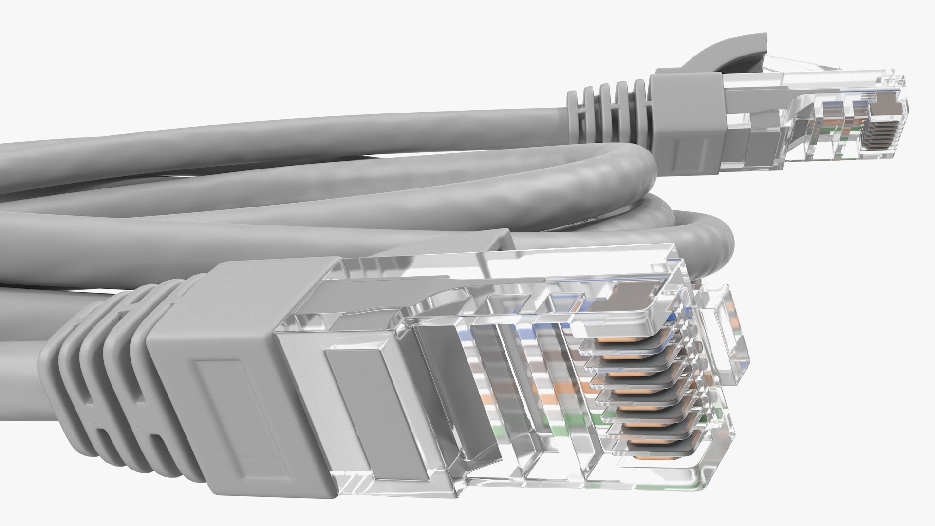 3D RJ45 Cable White