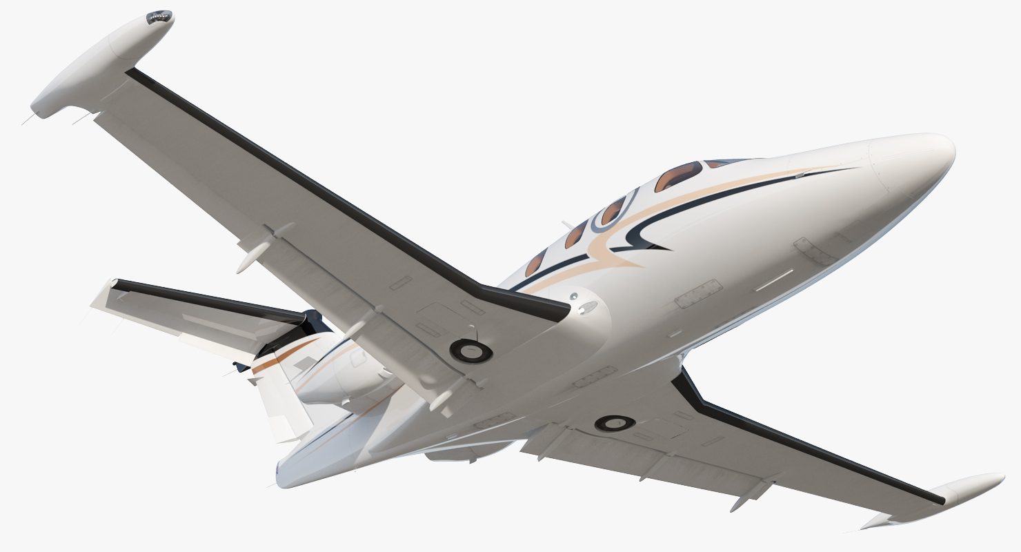 3D Very Light Jet Eclipse 550 Rigged model