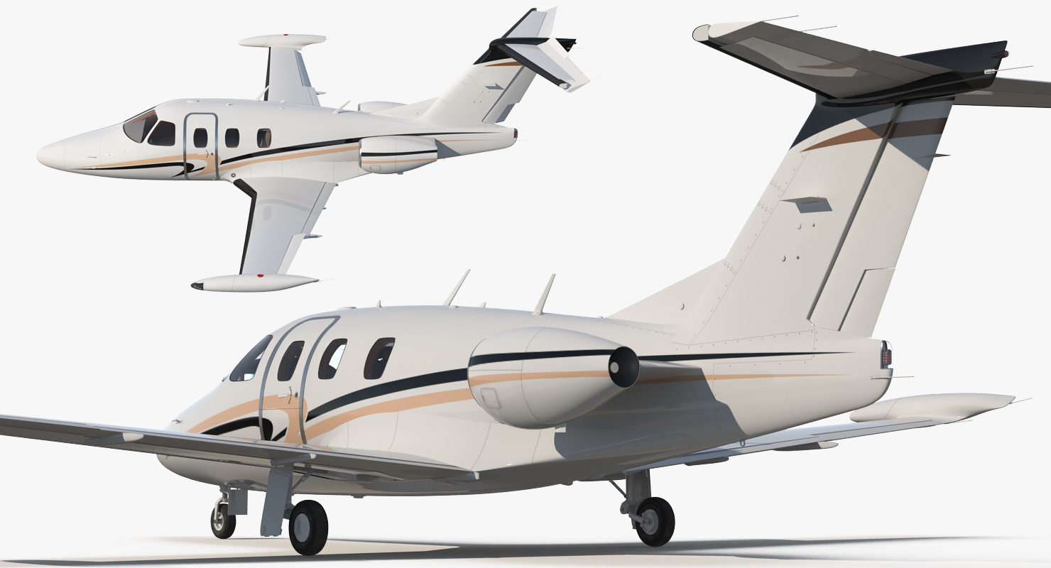 3D Very Light Jet Eclipse 550 Rigged model