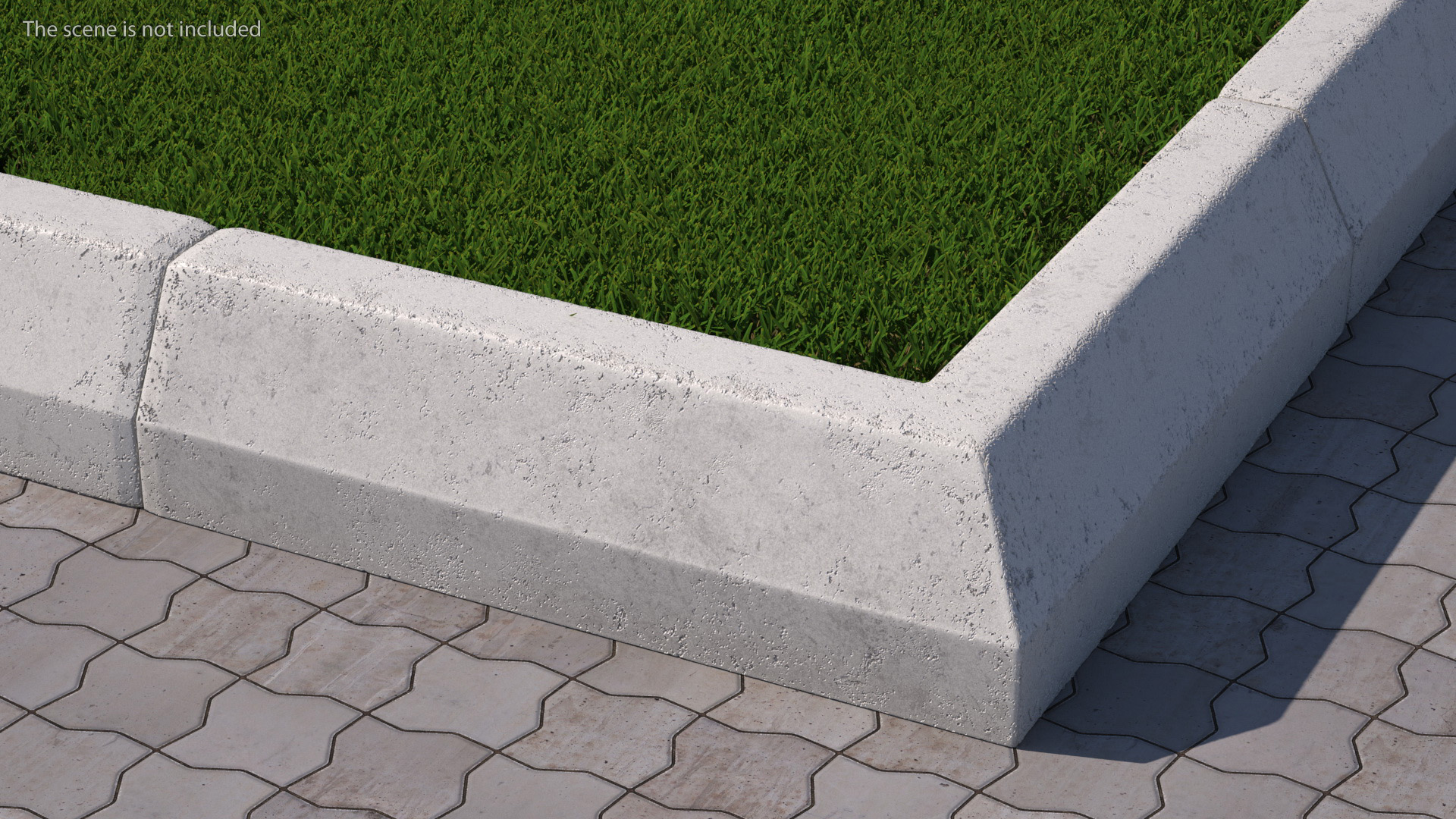 Superior Curb Outer Corner Section 3D model