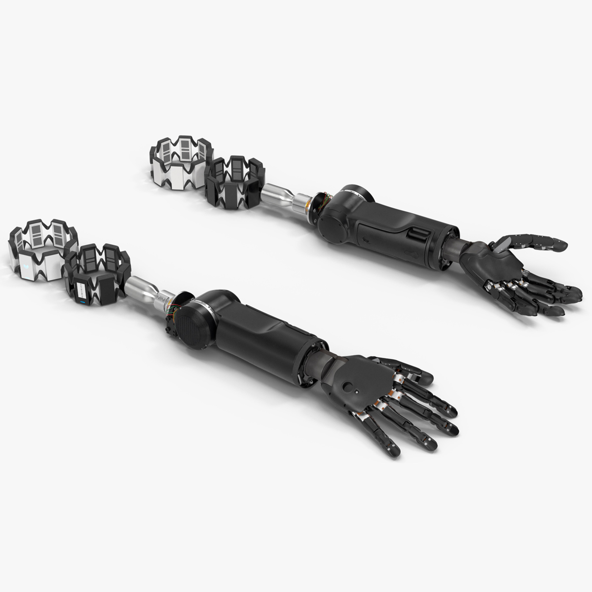 Brain Controlled Prosthetic Limbs Rigged for Maya 3D model