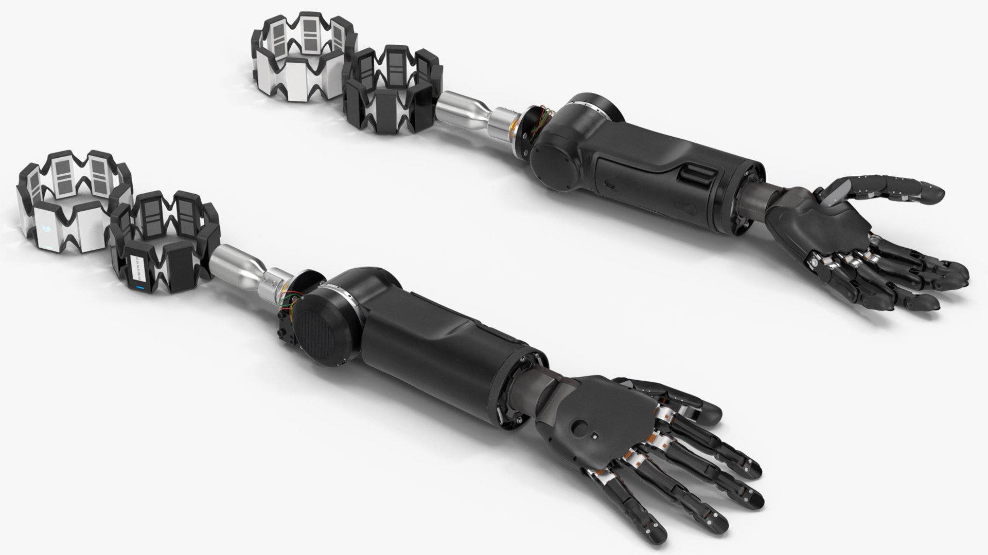 Brain Controlled Prosthetic Limbs Rigged for Maya 3D model