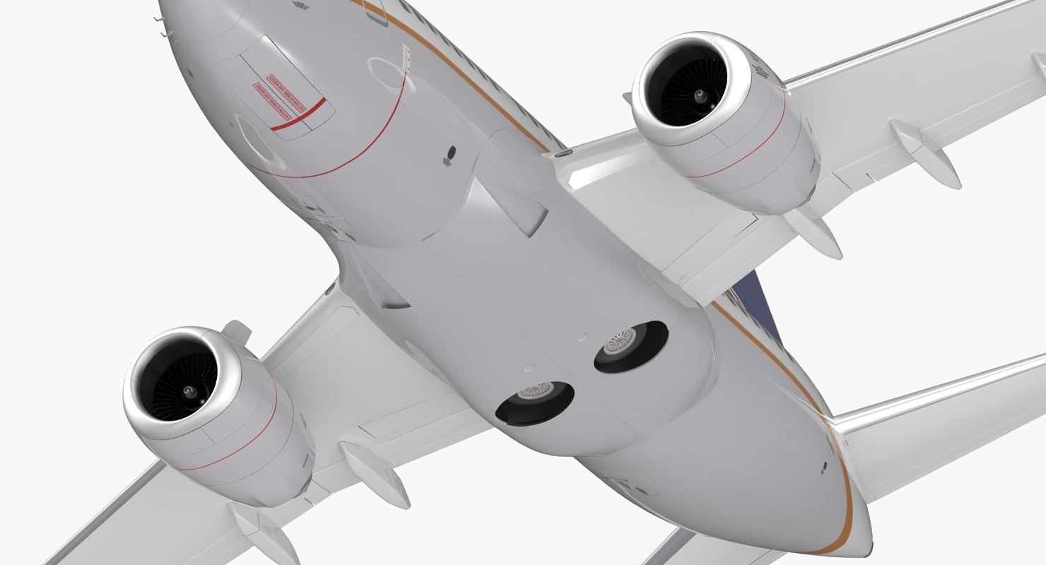 3D model Boeing 737 600 United Airlines