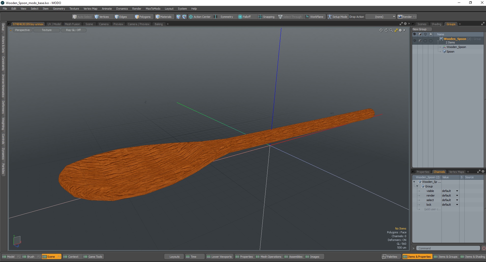 Wooden Spoon 3D