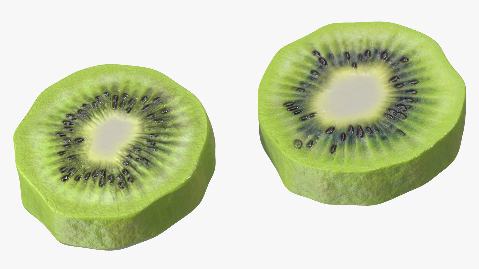 Kiwi Round Slices 3D