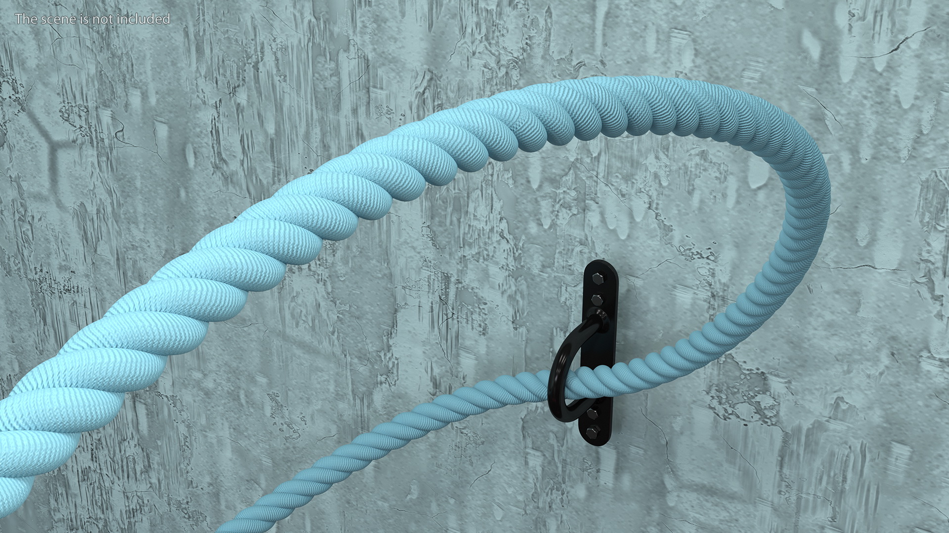 Battle Rope Wall Mount 3D