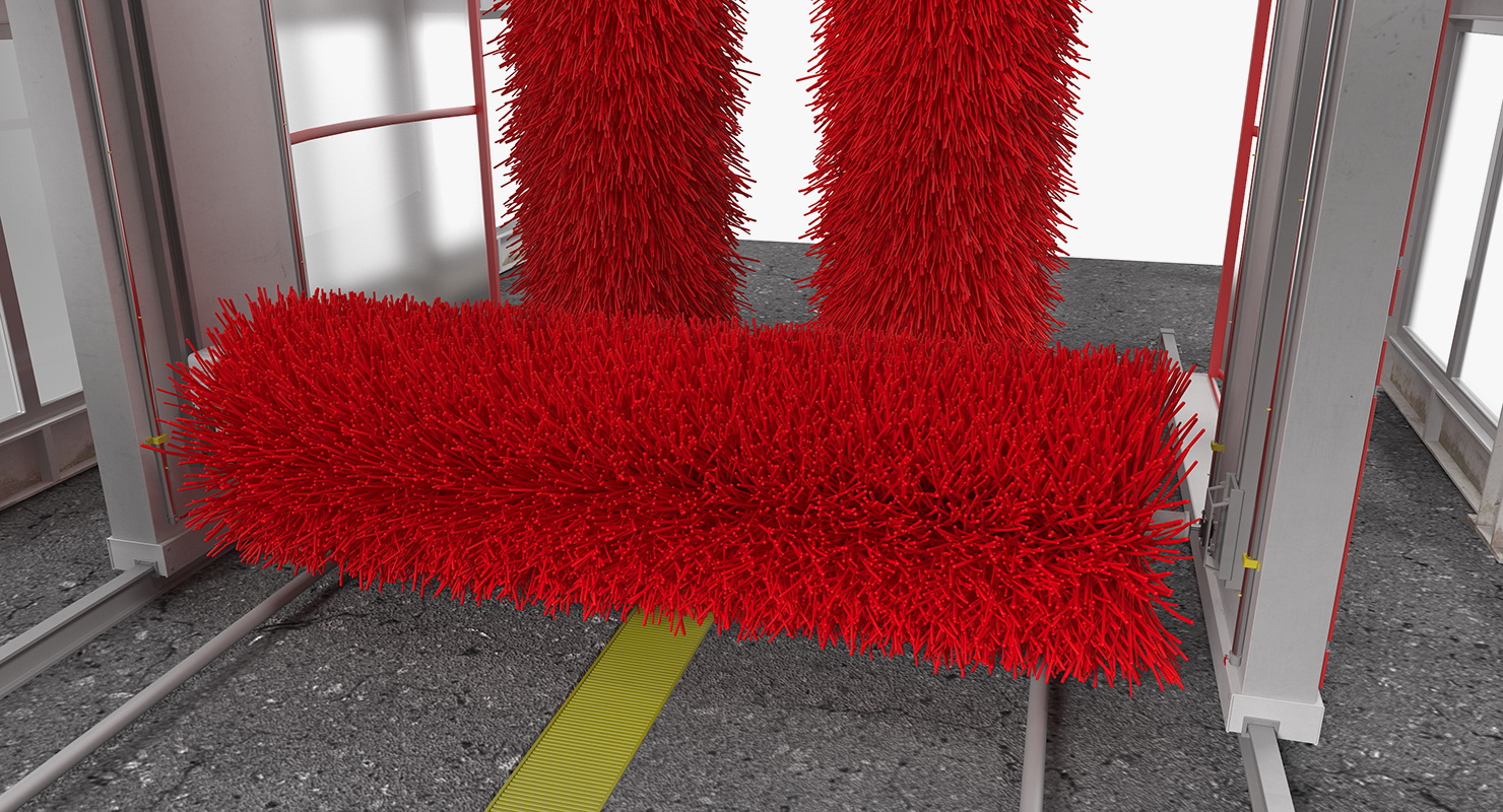 Automatic Car Wash System Fur 3D model